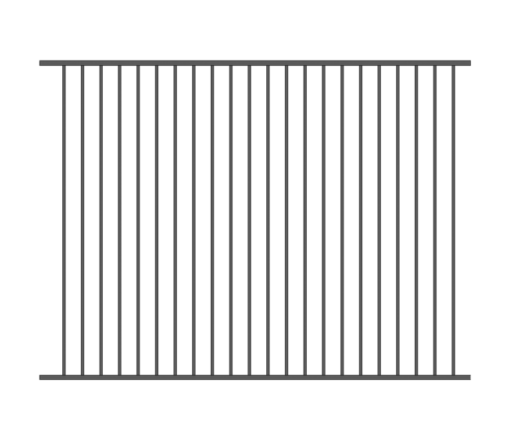 six foot perimeter fence panel