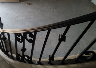 rh iron fab shop custom interior railing