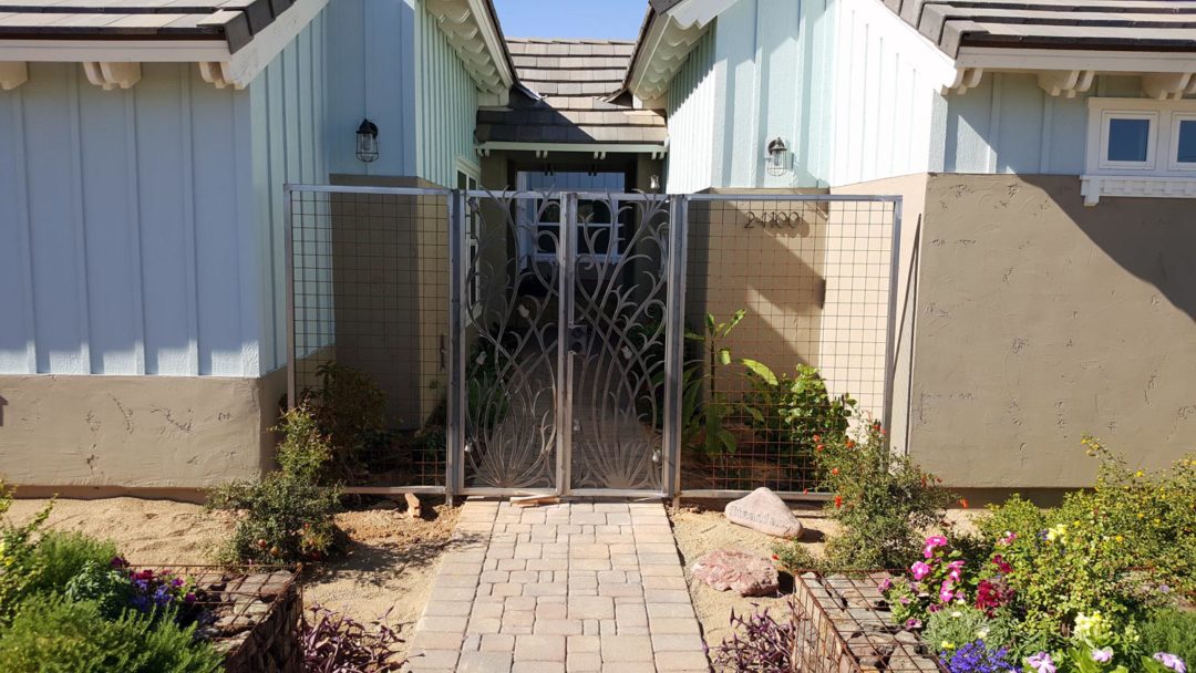 Floral Design Courtyard Gate