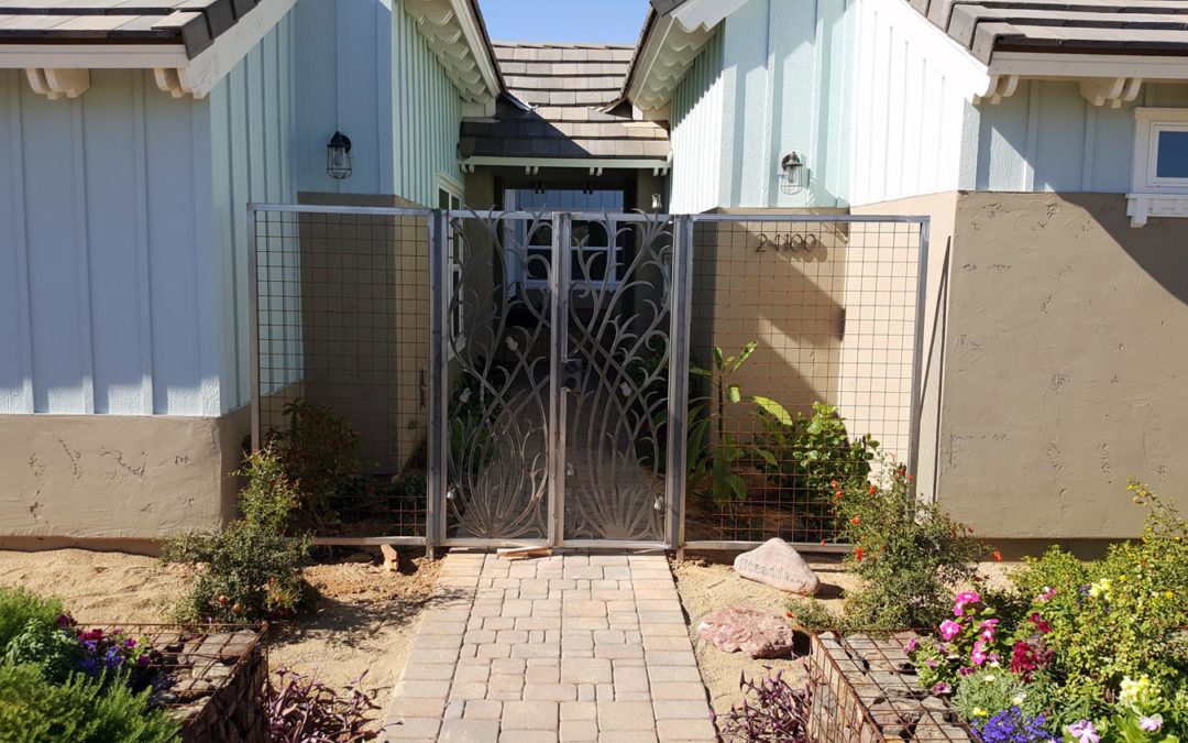 Floral Design Courtyard Gate