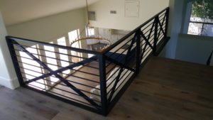 rh iron fab shop modern railing loft view